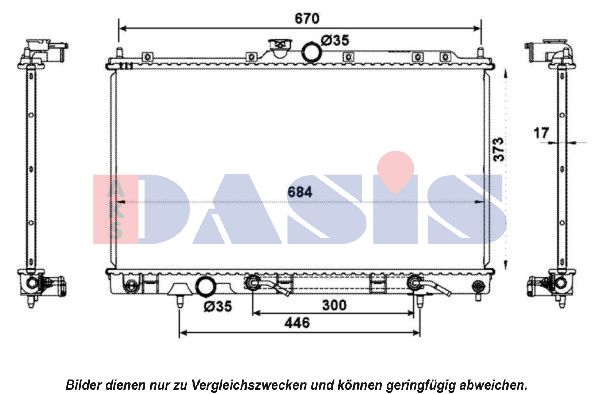 AKS DASIS Radiators, Motora dzesēšanas sistēma 140068N